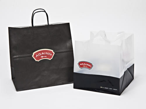 Againn Classic Paper Shopper  Plastic Soft Loop Shopping Bag