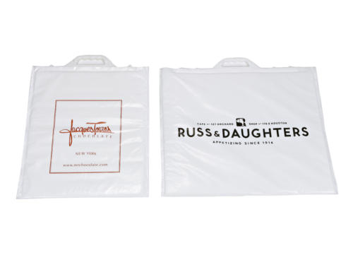 Jacques Torres Chocolates Russ  Daughters Insulated Clip Handled Bags To Keep Food Cold or Hot. Keeps Chocolate From Melting In the Summer