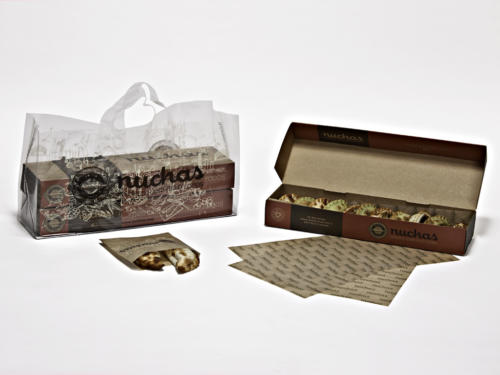 Nucha Empanadas Boxes, Soft Loop Bag Waxed Tissue