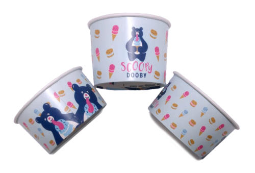 Scoopy Doopy Ice Cream, Cold Cups, Custom Printed Ice Cream Cups