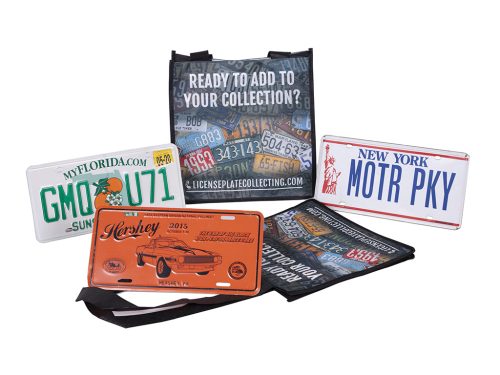 License Plate Trade Show Non-woven Tote Bag